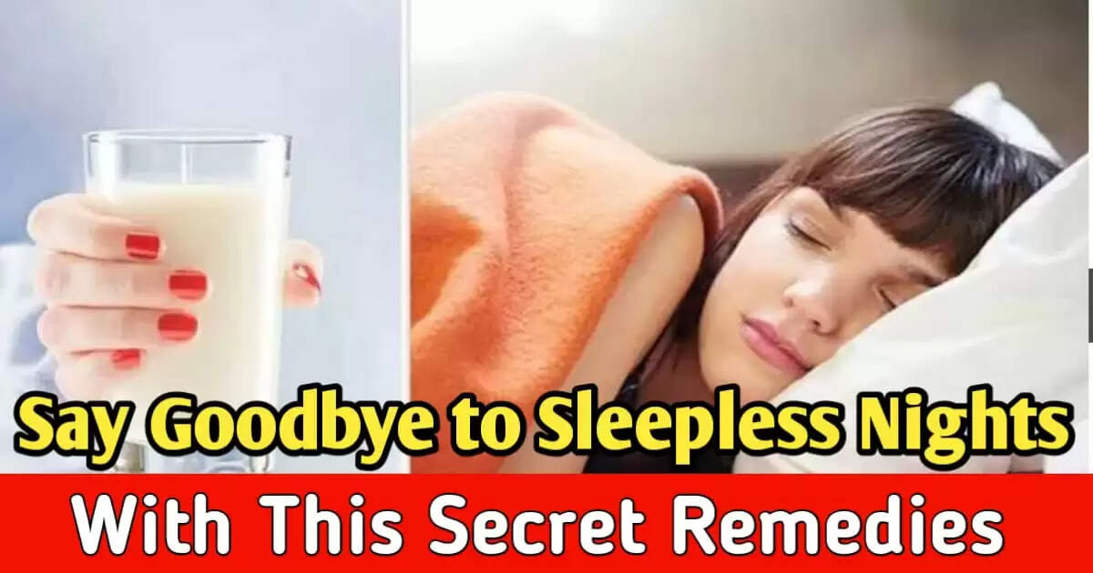 Say Goodbye to Sleepless Nights with Milk and One Secret Yellow Thing.